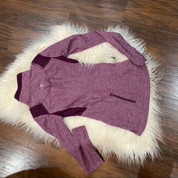 Lululemon Run Your Heart Out purple Pullover Workout 2 - Picture 6 of 10